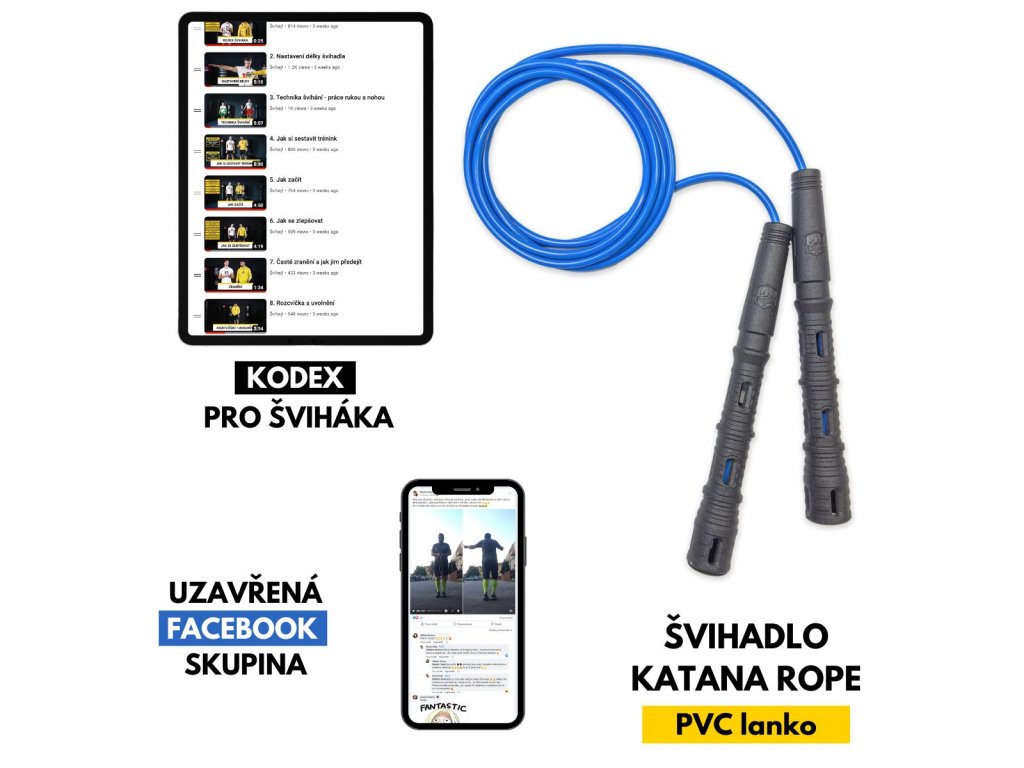 švihadlo katana rope 3v1